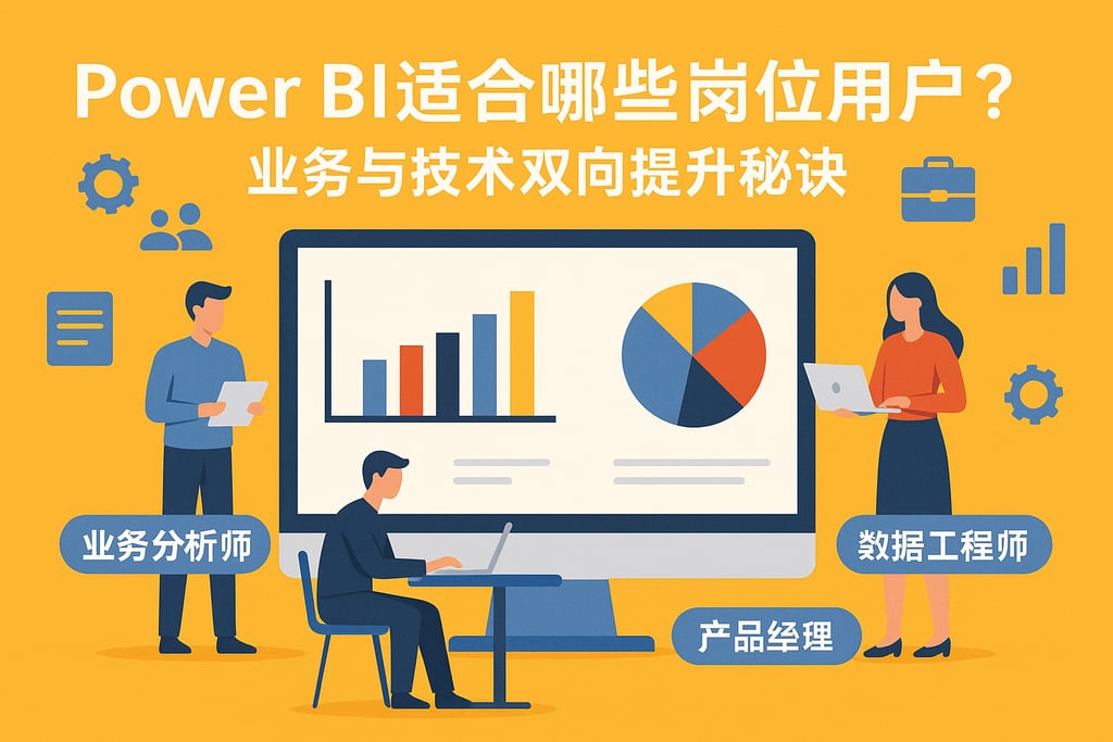 Power BI适合哪些岗位用户？业务与技术双向提升秘诀